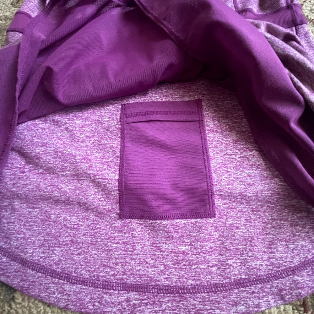 Lululemon Purple Rare Dewberry Plum Ruffle Riding Jacket